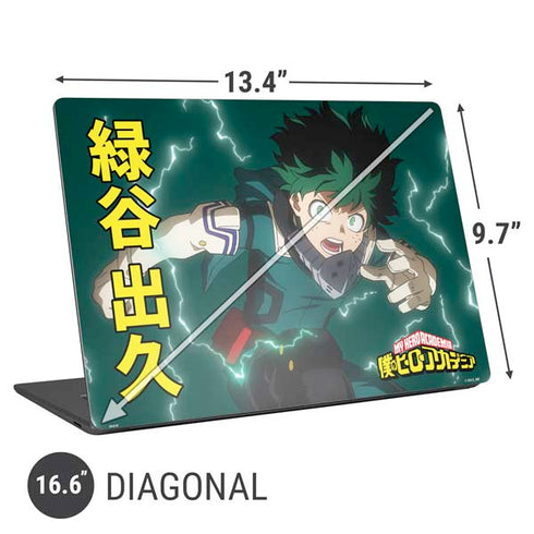 My Hero Academia Deku Season 4 Universal Laptop 16.6in (13.4 x 9.7in) Skin